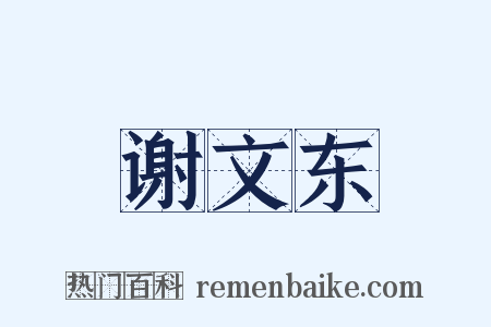 谢文东是什么意思的图片